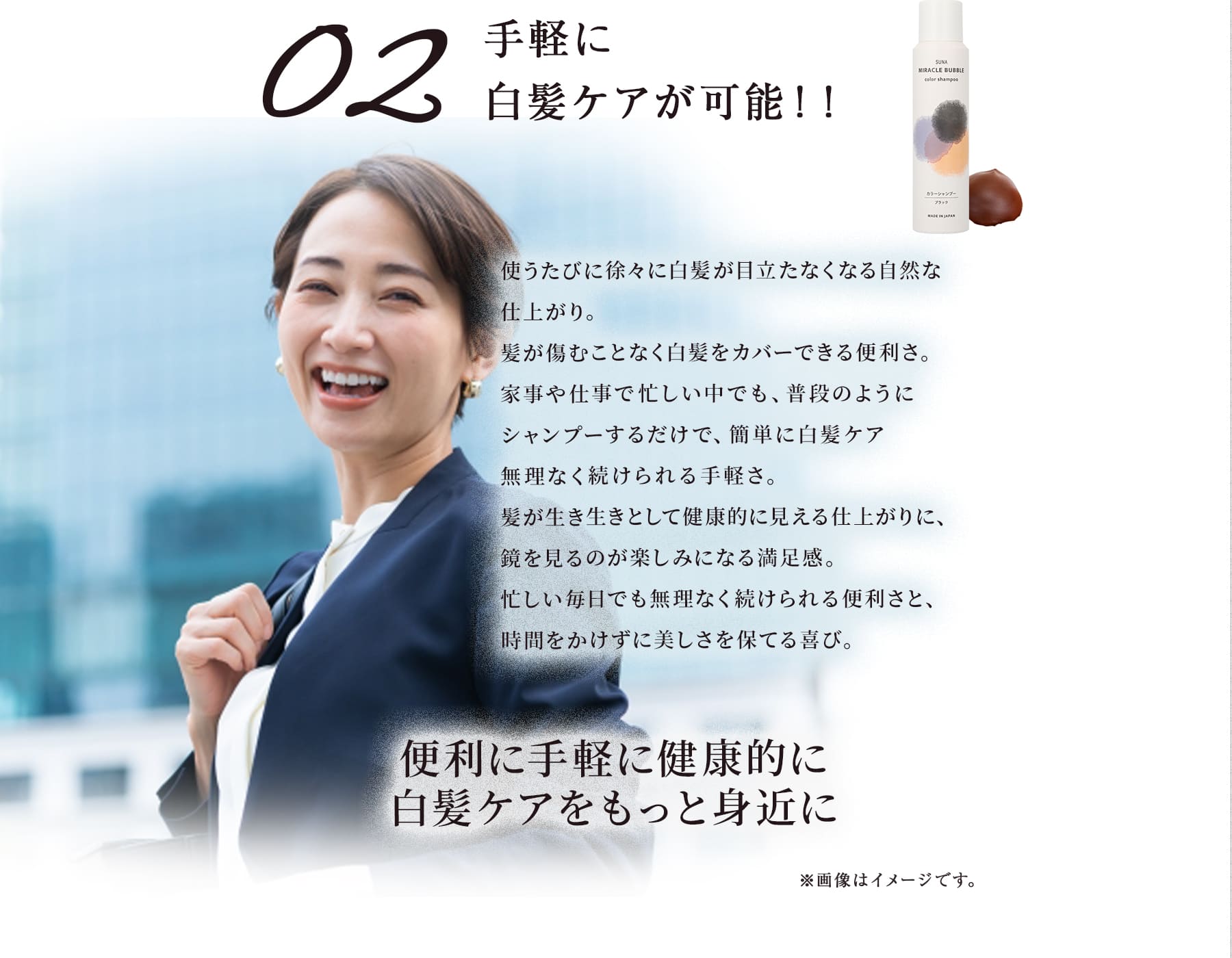 便利に手軽に健康的に白髪ケアをもっと身近に