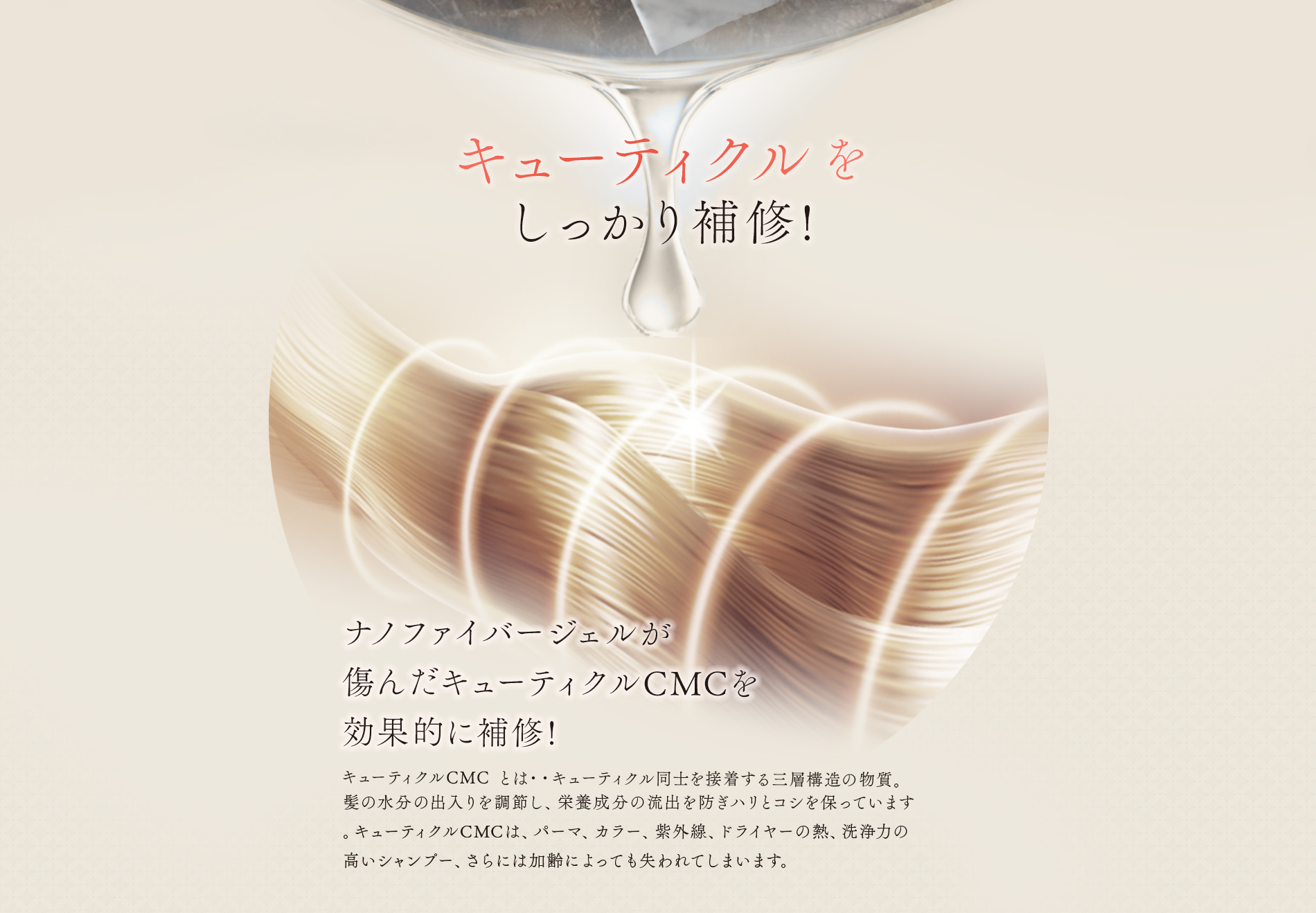 キューティクルをしっかり補修!　NIJIリズミックシャンプ-&トリートメント