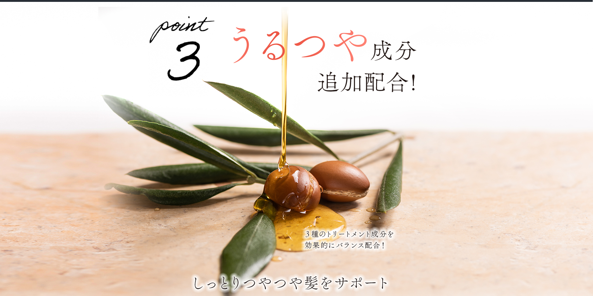 特徴3 うるつや成分追加配合!