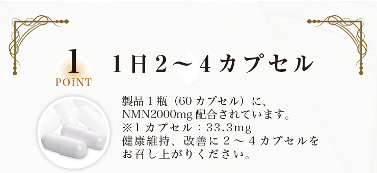 1 1日2～ 4カプセル